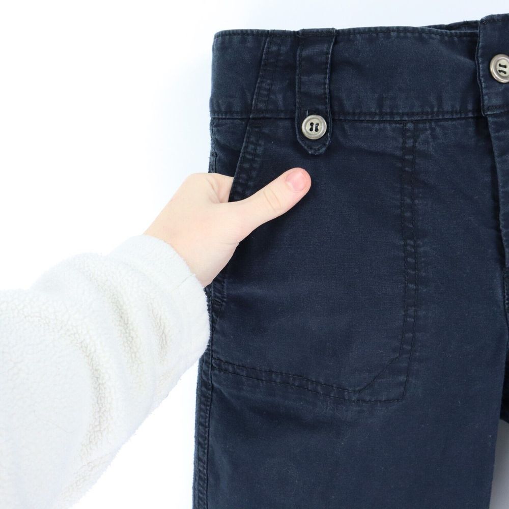 DOCKERS Capri Pants Curvy Fit Mid Rise Womens Sz 6 Very Dark Blue Cotton Pockets - Picture 5 of 6